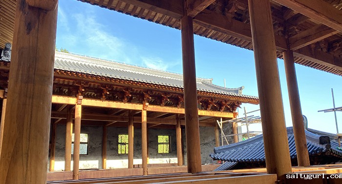 寺庙木结构施工，精湛技艺，再现古建筑风采