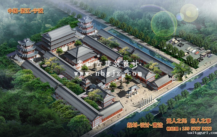 万寿寺总体建筑规划设计