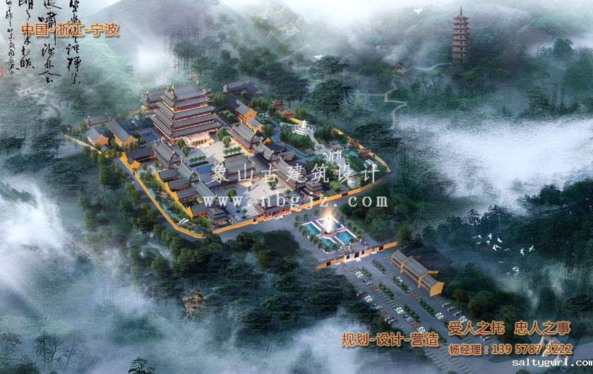 广化寺总体寺院建筑设计施工