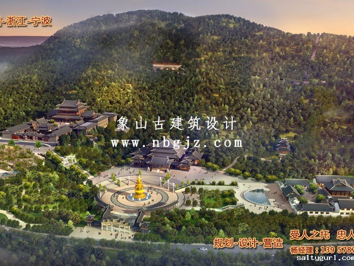 寺庙建筑总体布局设计图