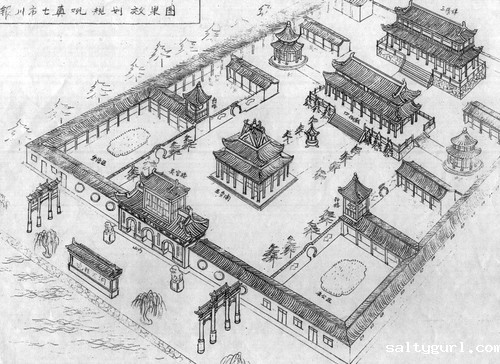 寺庙规划设计布局及寺院图纸规范分析  第13张