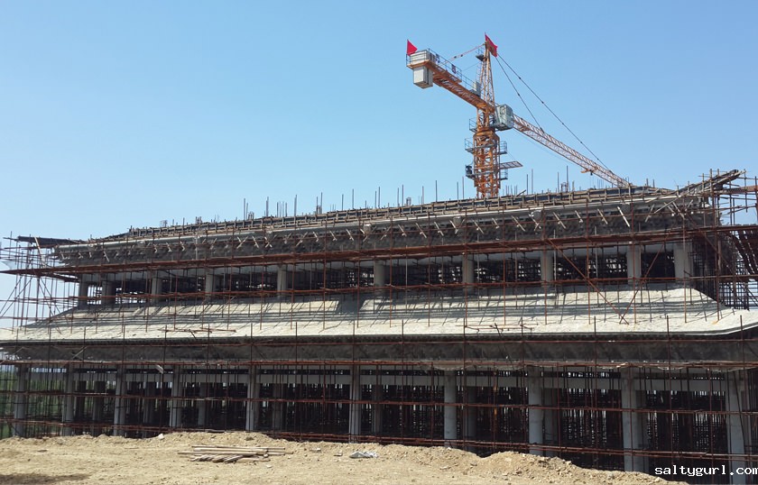 寺院建筑工程施工现场  第1张