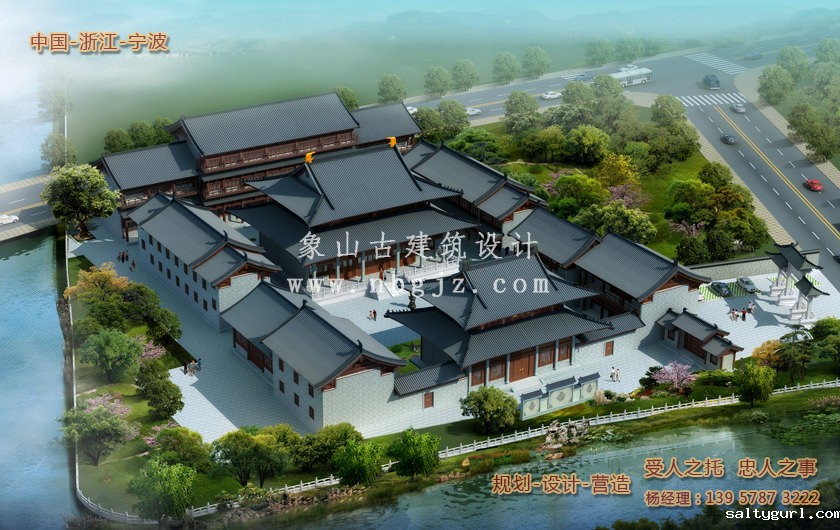 法王禅寺建筑规划施工图纸设计